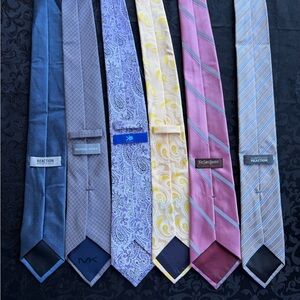 Lot of 6 Mens Silk Ties Ref# 13168
